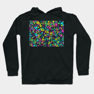 Abstract triangle colorful pattern Hoodie
